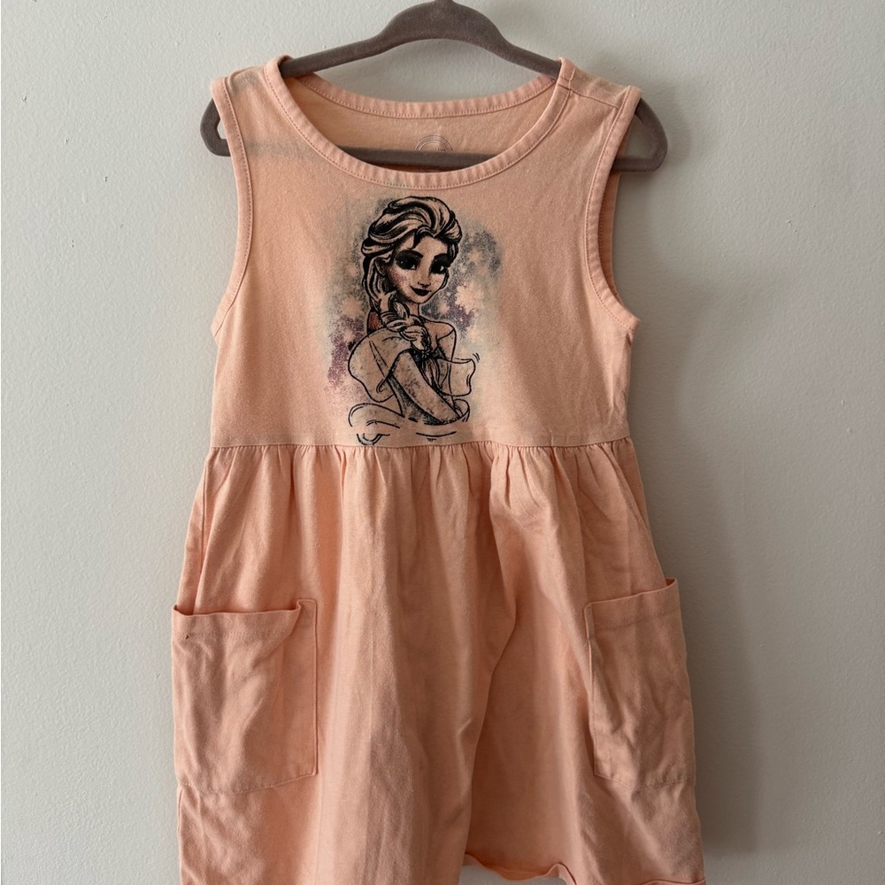 Wonder nation Elsa peach dress